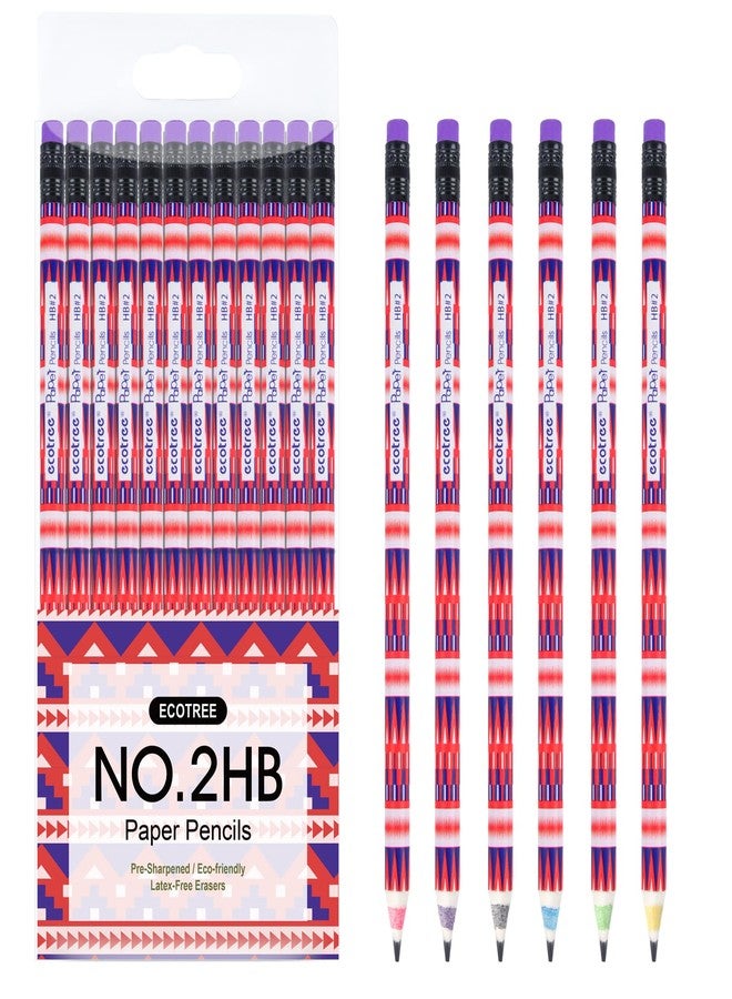 ECOTREE Pencils #2 Pre-Sharpened Pencils for Kids Number 2 Pencil with Erasers for School, Writing, 12 Count - Image 1